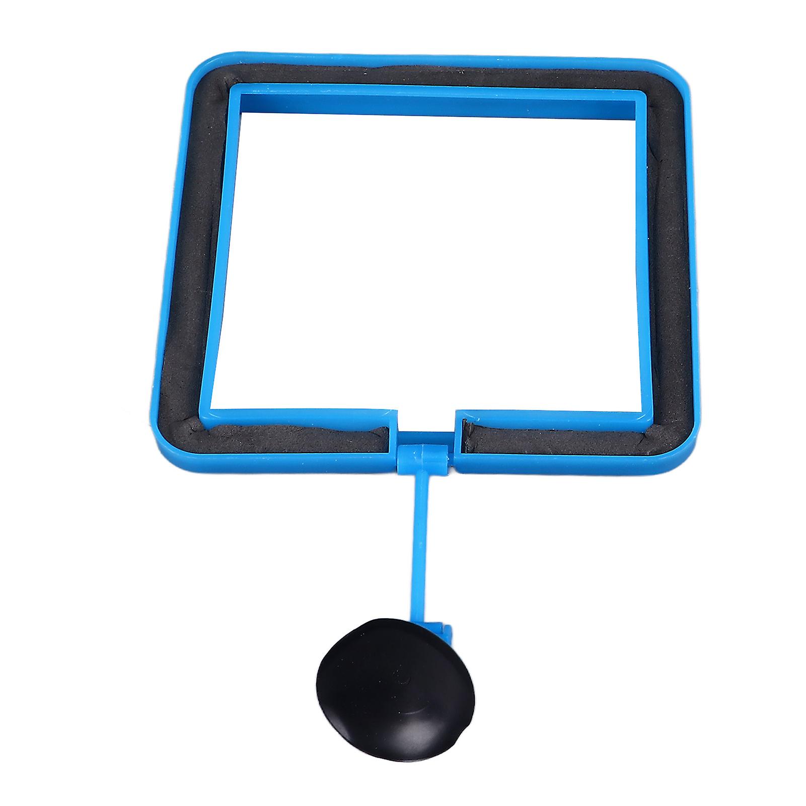 Fish Feeding Ring with Suction Cup Easy to Install Prevent Water Turbulence From Washing Food Into Filter Aquarium Fish Floating Food Feeder Square