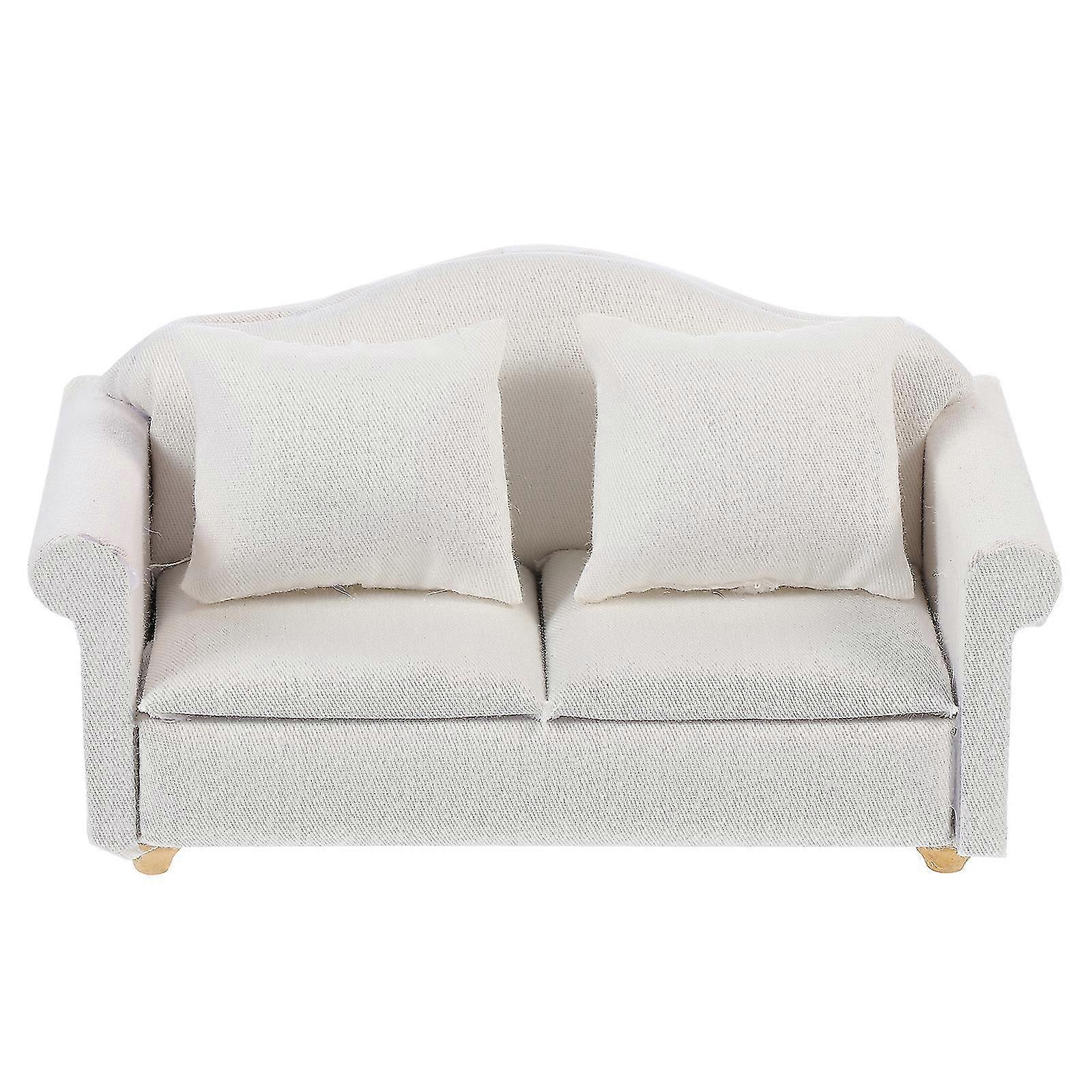 1pc Pretty Single Sofa Creative Miniature Sofa Practical Doll House Sofa
