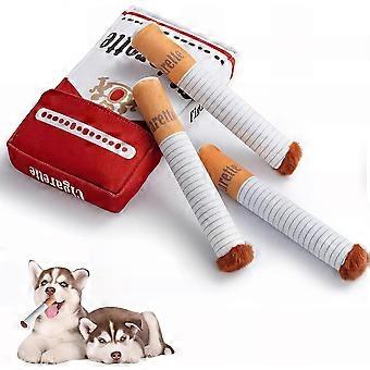 Interactive Giggles Stick Dog Toy, Cigarette Dog Toy, Squeaky Cigar Toys