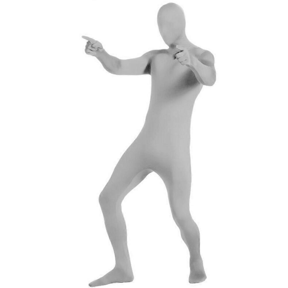 Full Body Suit Comfortable Breathable Unisex Halloween Cosplay Costumes for Women Men White XL NO.7657