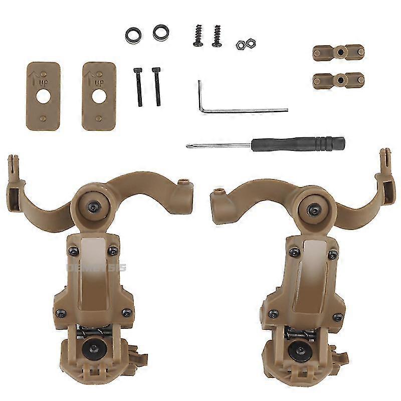 Shooting Headset Bracket Kit Multi-Angle Rotation Helm Rail Adapter Fit Ops Core Arc und Team Wendy M-lok Rail Kopfhörerhalterung