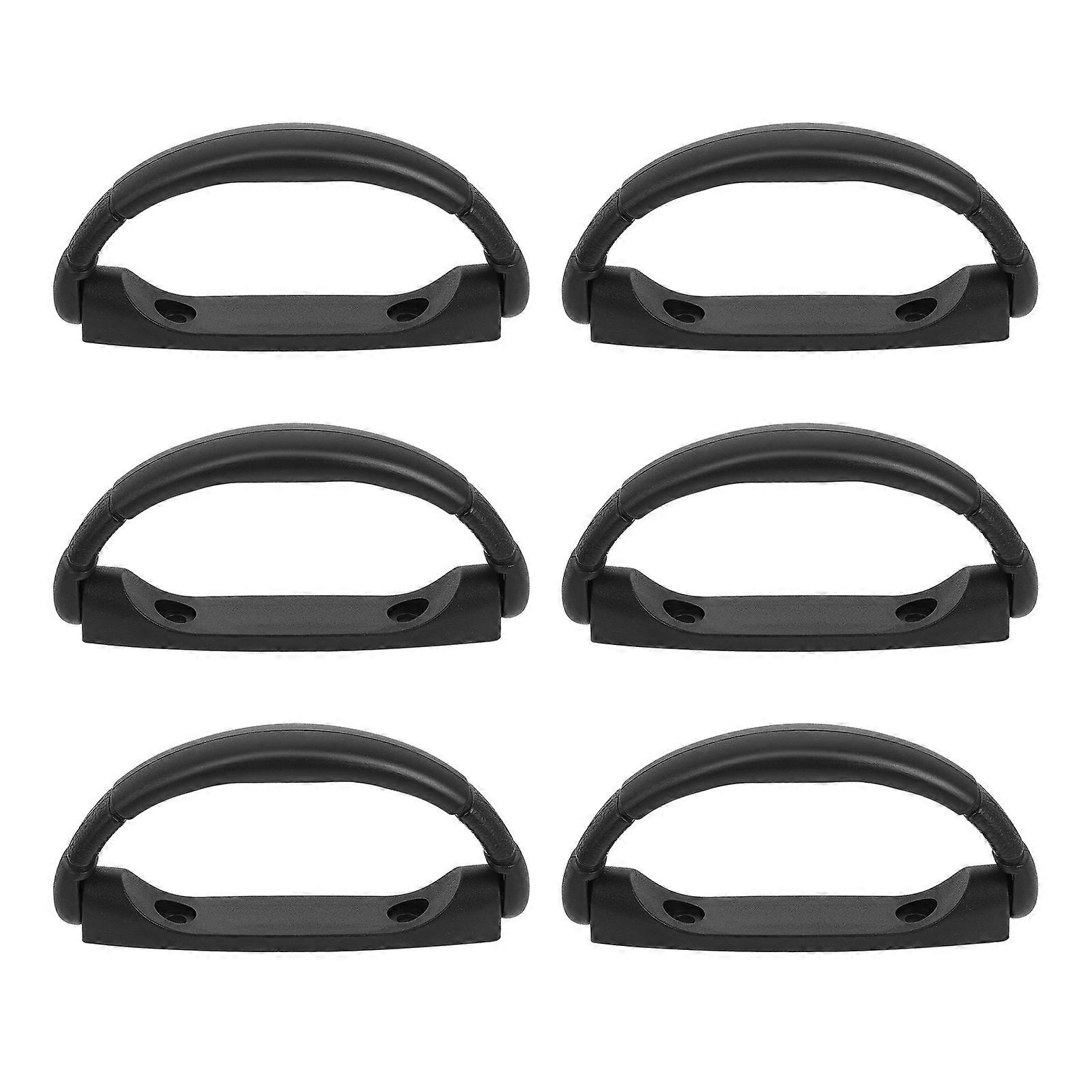6pcs Simple Speaker Handles Pretty Subwoofer Handles Practical Black Handles