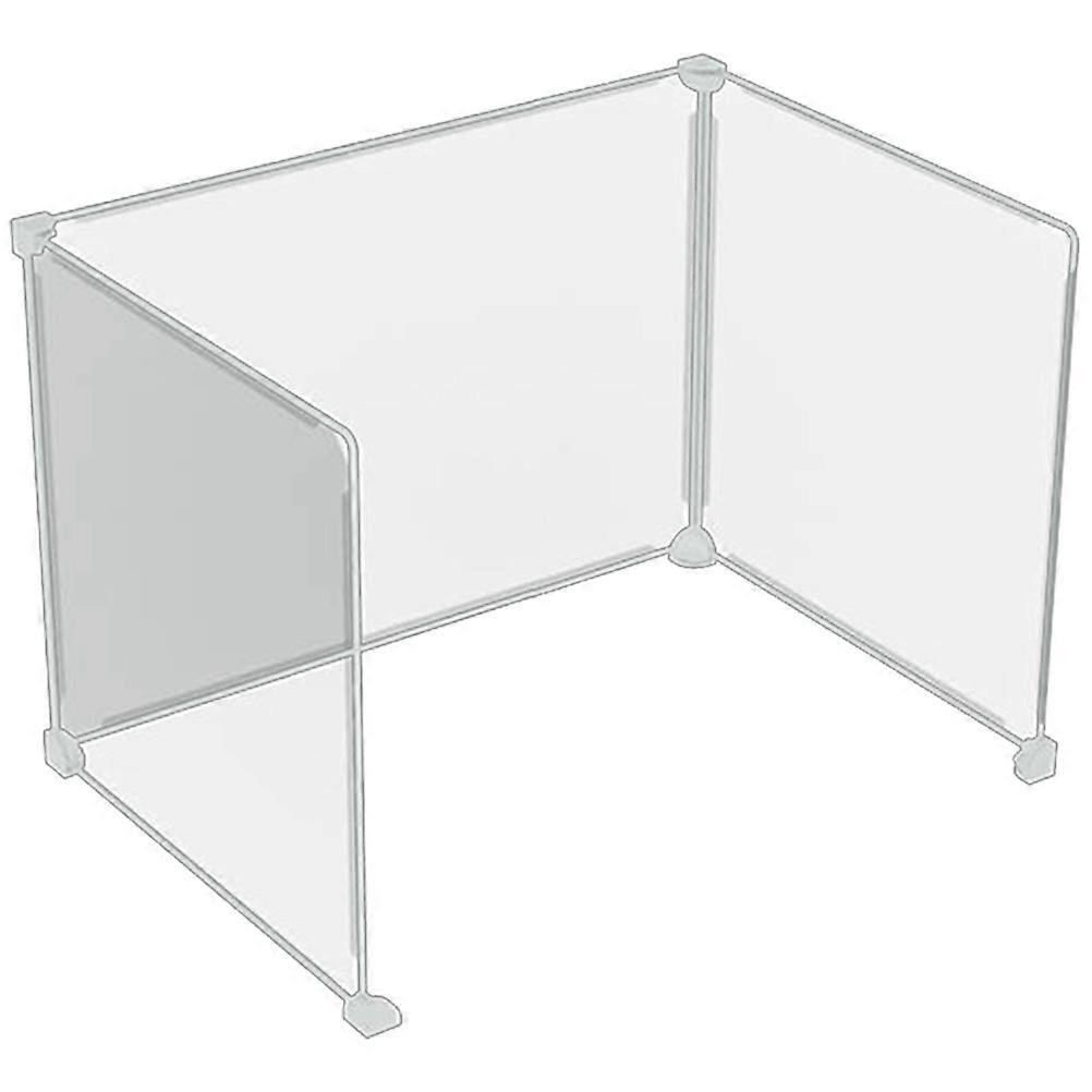3pcs Desktop Area Dividing Board Plastic Transparent Partition Universal Sneeze Guard For Restaurant