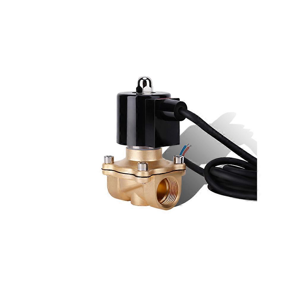 3/8" Normally Closed Brass 24VDC 12VDC 110VAC 220v Non Hot Solenoid Valve For 24 hours Working Solenoid Valve3/8"