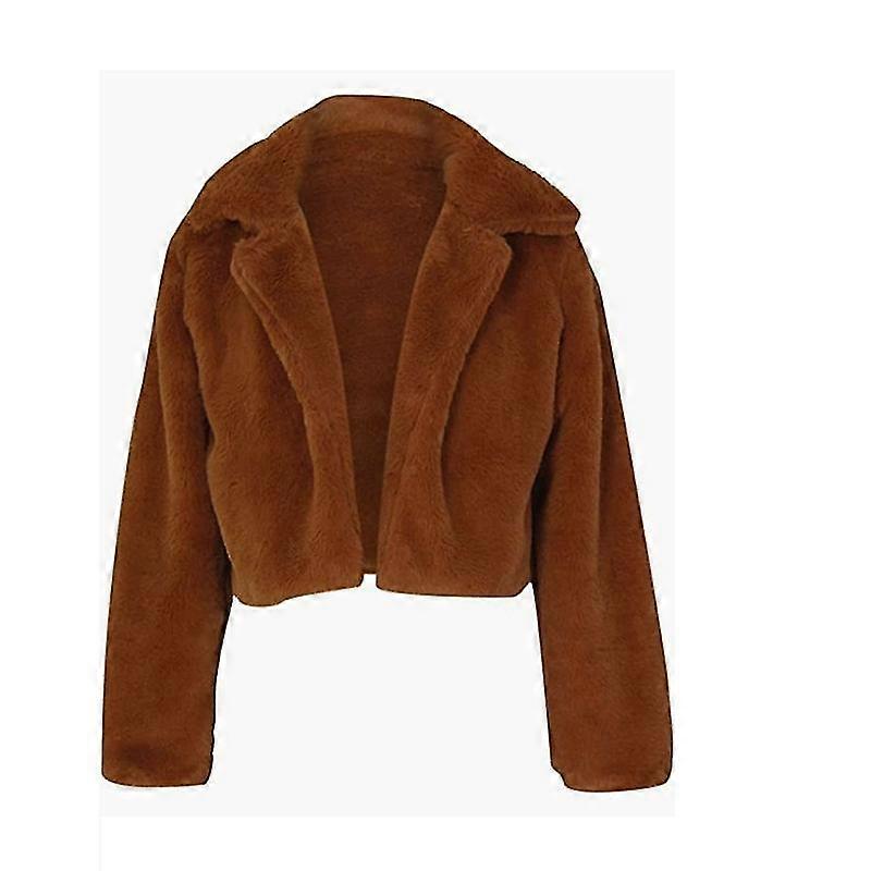 Jianghuo Womens Sexy Luxury Winter Warm Faux Fur Short Coat