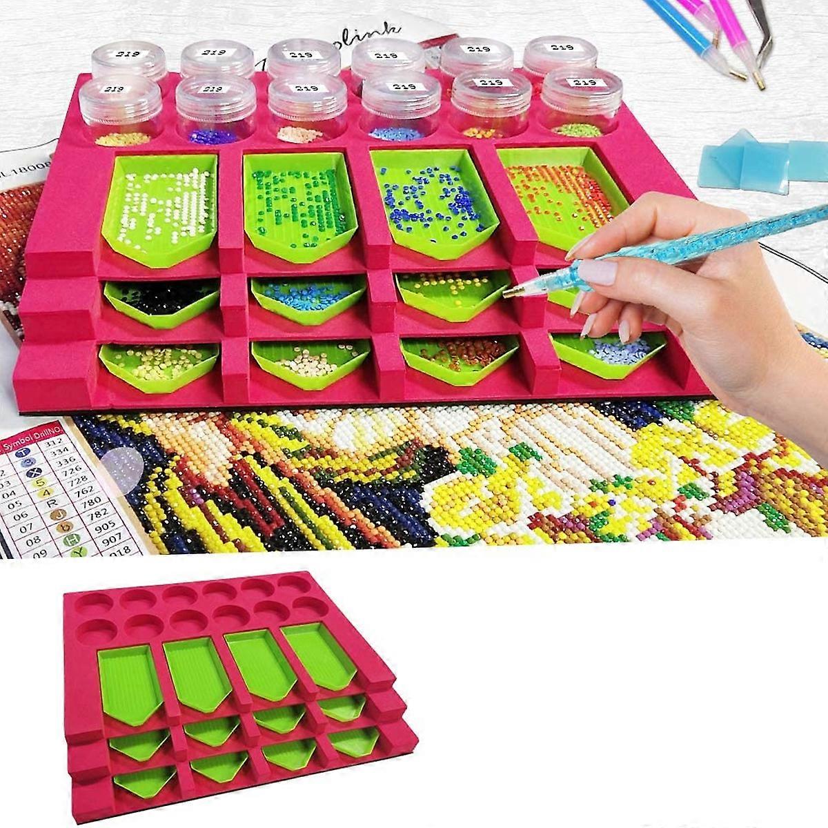 3PCS Diamond Tray- (No.2 Red Combination Set)