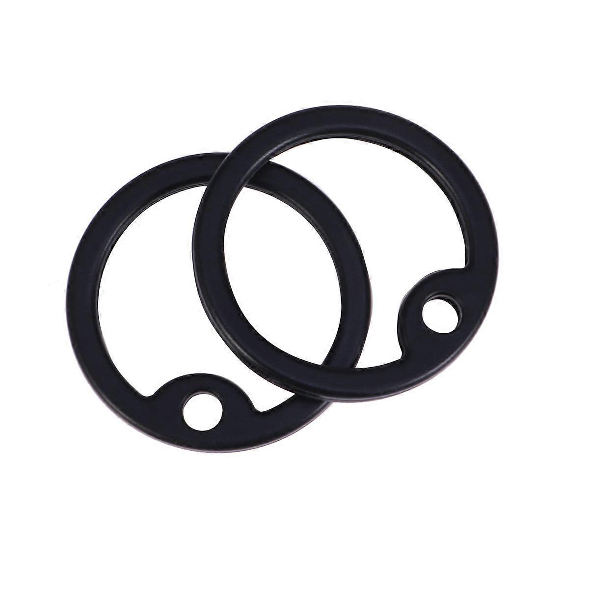 2 Adet Askeri Köpek Kimlik Etiketi Susturucular Silikon Dogtag Susturucu (Siyah)