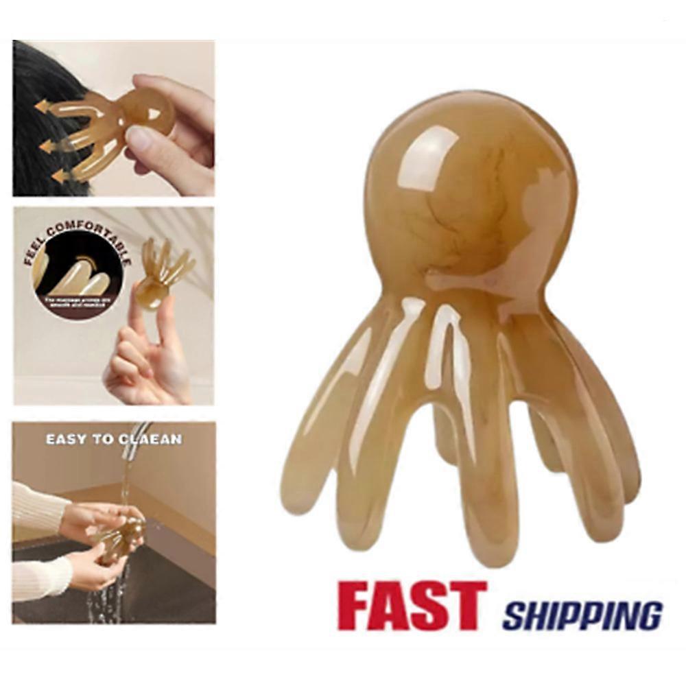 Portable Eight-Prong Head Massage Comb, Scraping Scalp Massage Comb