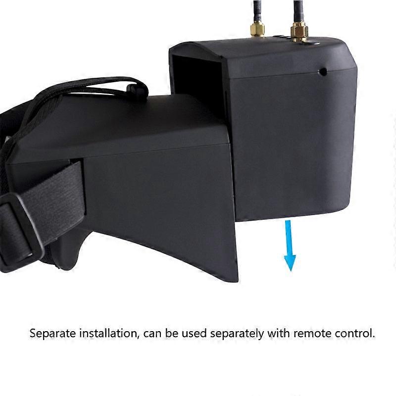 Ev800d 5.8g 40ch 5 Inch 800x480 Video Headset - Hd Dvr Diversity Fpv Goggles With Battery For Rc Model