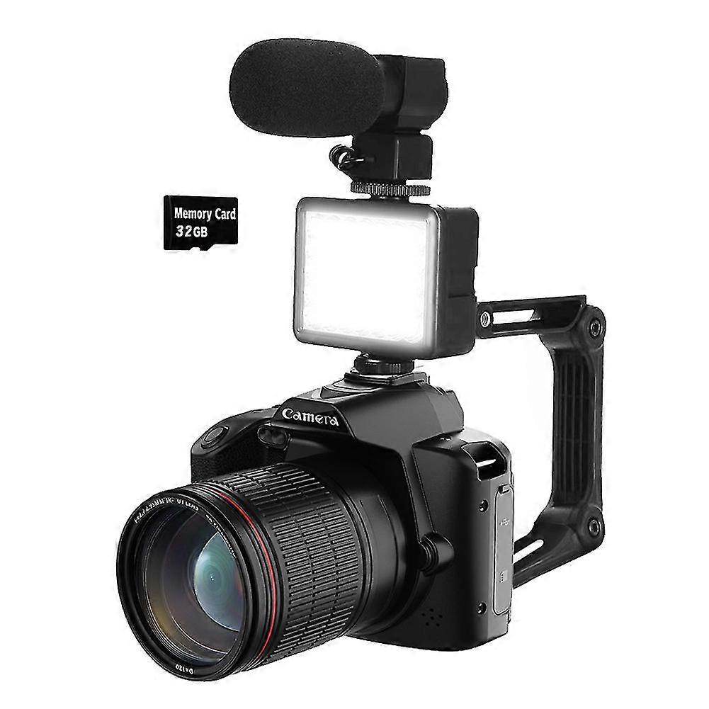 Digital Photography Camera 4K WIFI WebCam Video Recorder 64MP Camcorder Camera Zoom Blogging Camera with 32G Memory Card