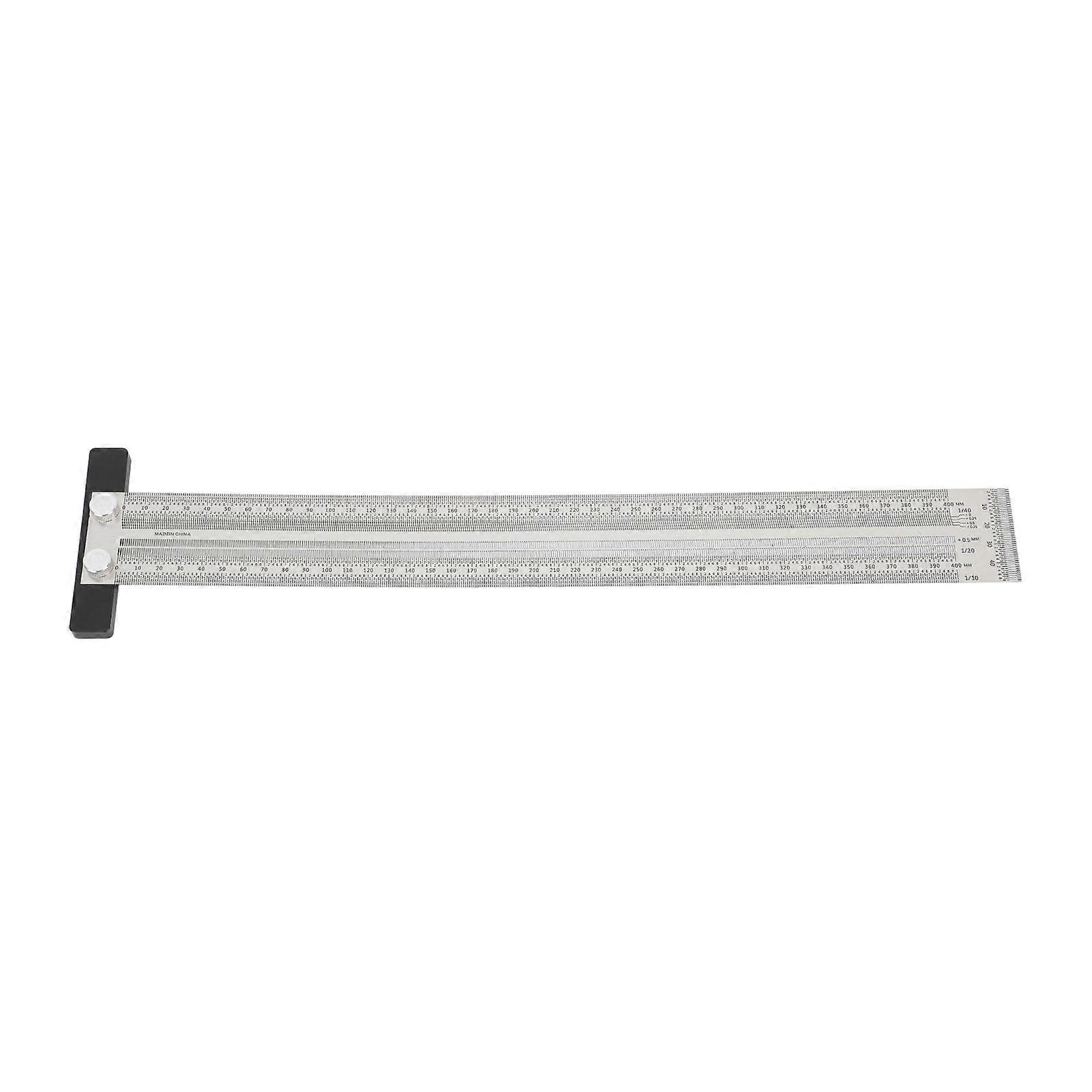 Ultra Accurate Marking T Ruler Stainless Steel Woodworking Scribing T Ruler High Accuracy Carpenter Mark T Ruler Measuring Tool
