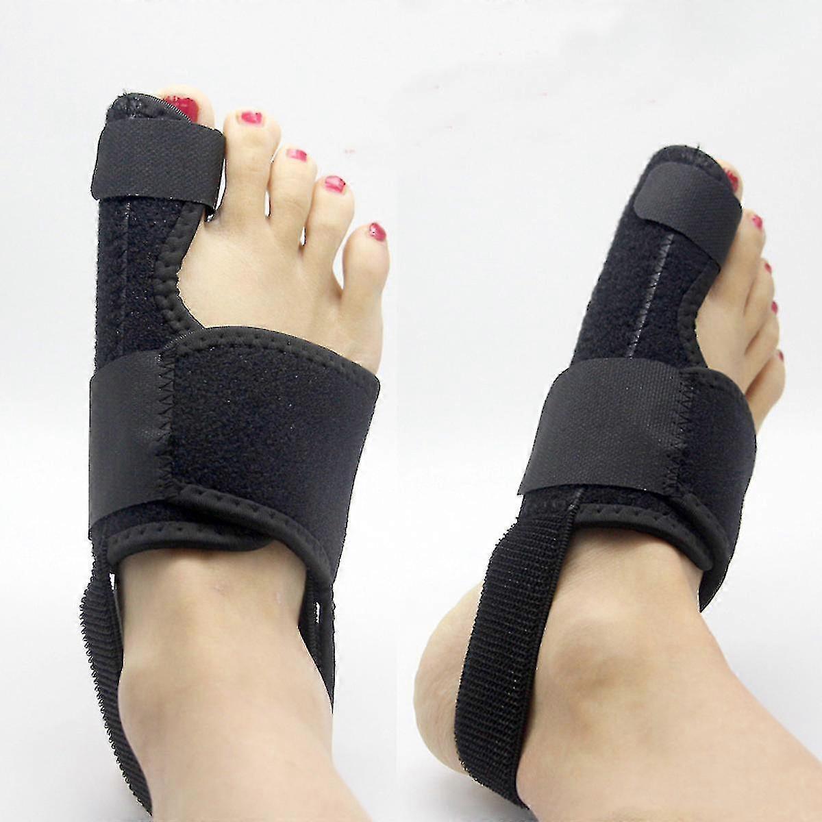 2024 1 Pair Hallux Valgus Corrector Fabric Big Toe Separators Bunion Stretchy Pads Kit Unisex