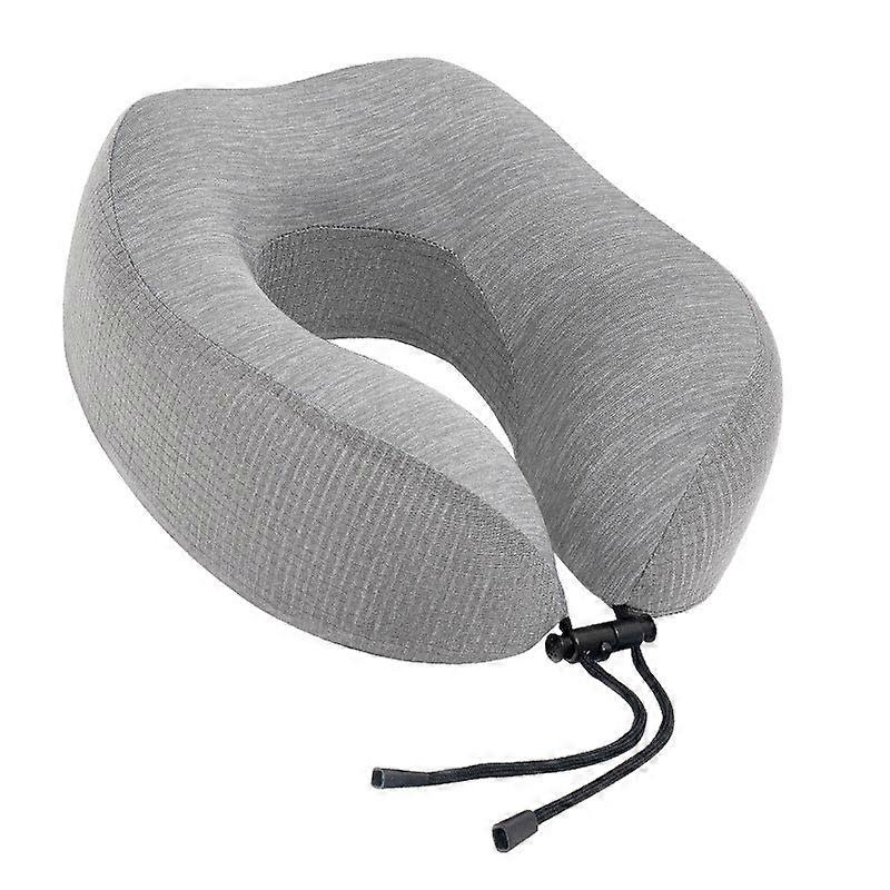 Soft Comfortable Travel Pillow U-shape Pillow Memory Foam Nylon Ice Silk Neck Pillow