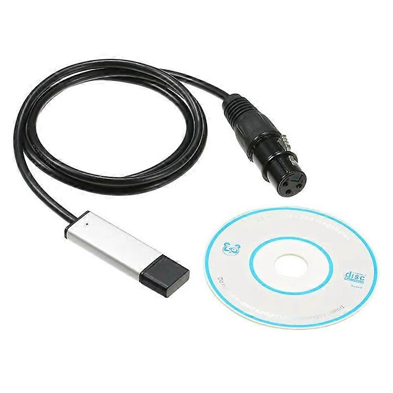 DMX512 Adattatore di interfaccia USB Controller per illuminazione da palco a LED, adattatore da USB a interfaccia, controller