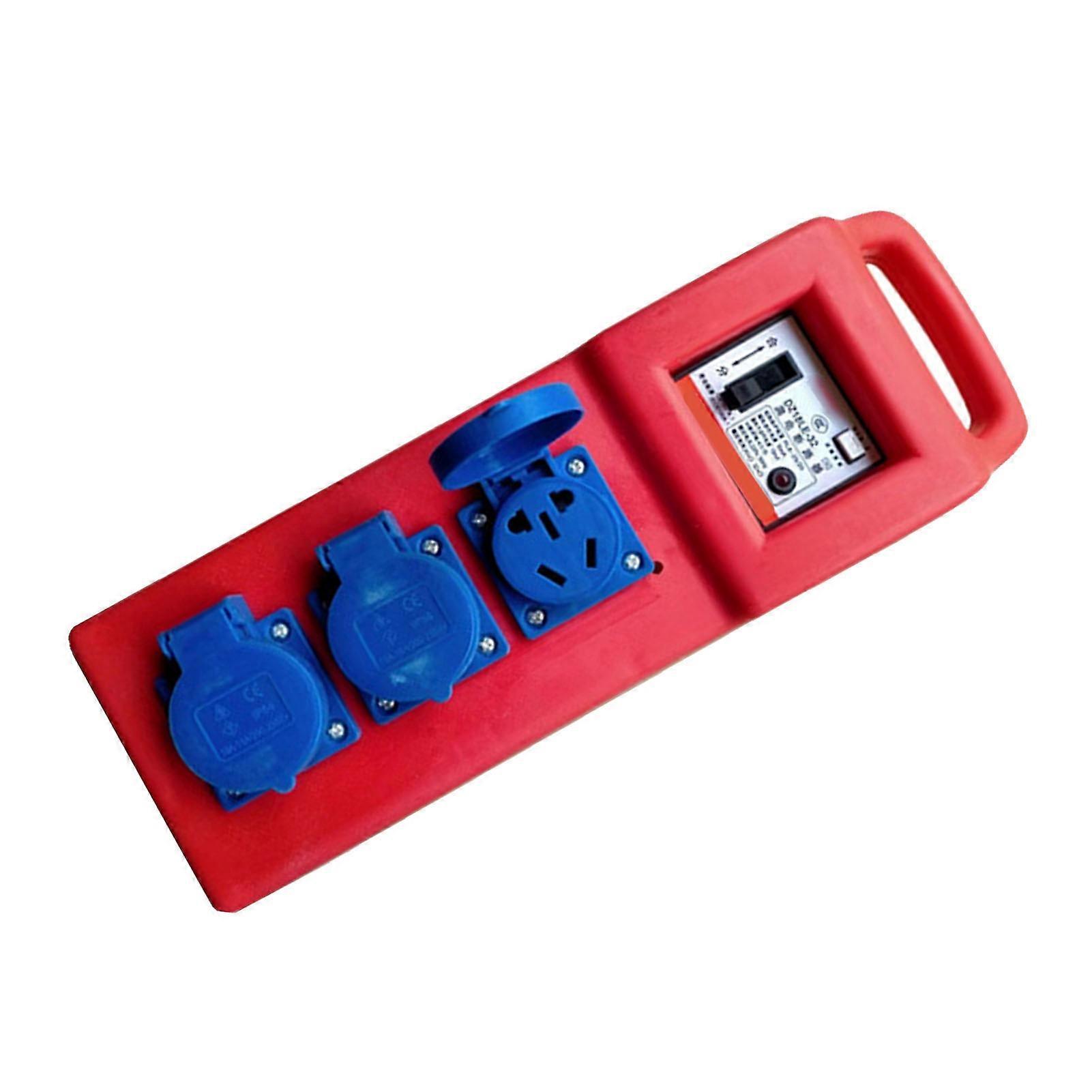 Industrial Socket Box with 3 Position Waterproof Leak Protection for Construction Sites