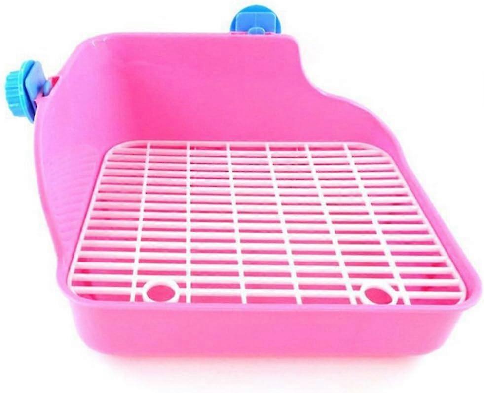 Tizzy Toruiwa Rabbit Litter Box Toilet House for Rabbit Hamster Rat Gerbil Mouse Guinea Pig Random Color