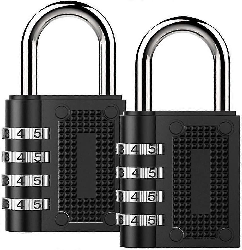 combination Lock Alloy, Large 4 Digits, Suitable For Schools, Gyms, Lockers (2 Pieces)