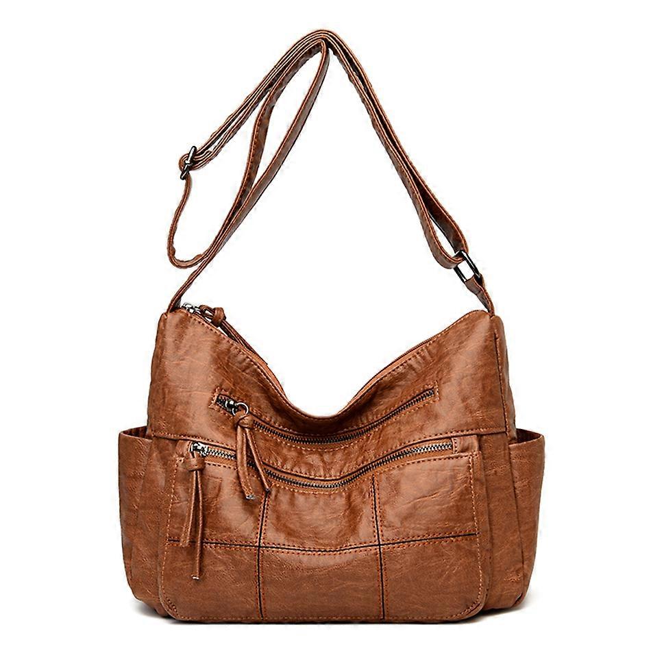 حقائب يد نسائية فاخرة جديدة من تصميم مصمم حقائب كتف جلدية ناعمة للنساء - ناعمة -