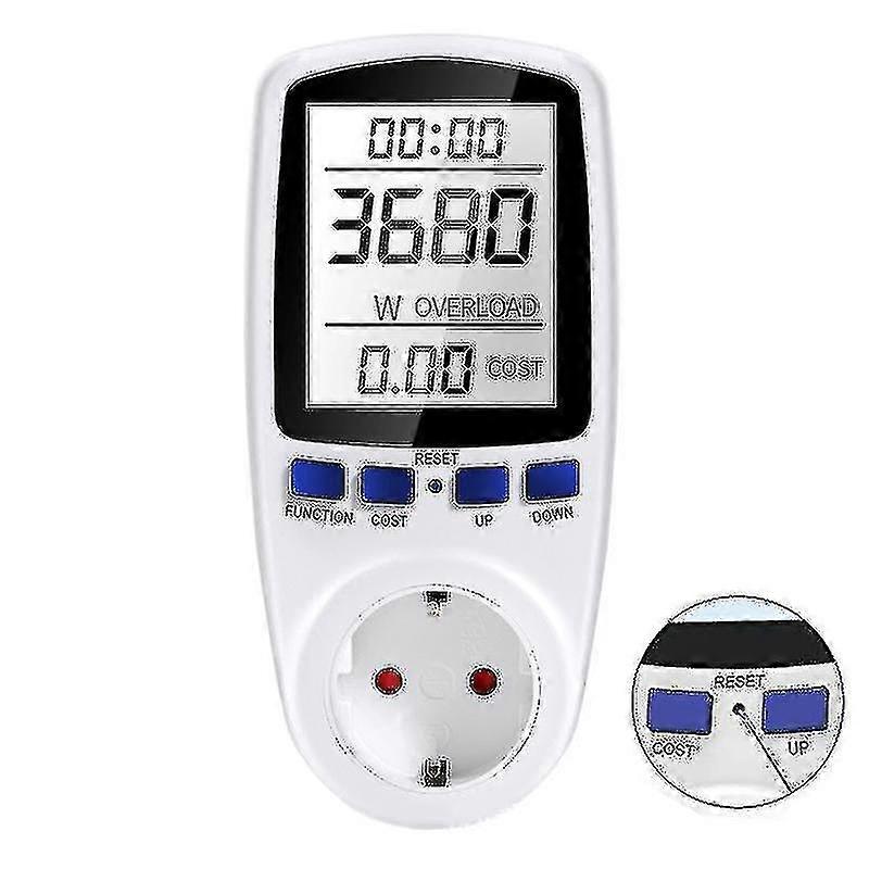 Energy Cost Meter, Digital Energy Cost Meter Electricity Meter With Large Lcd Screen And Electricity