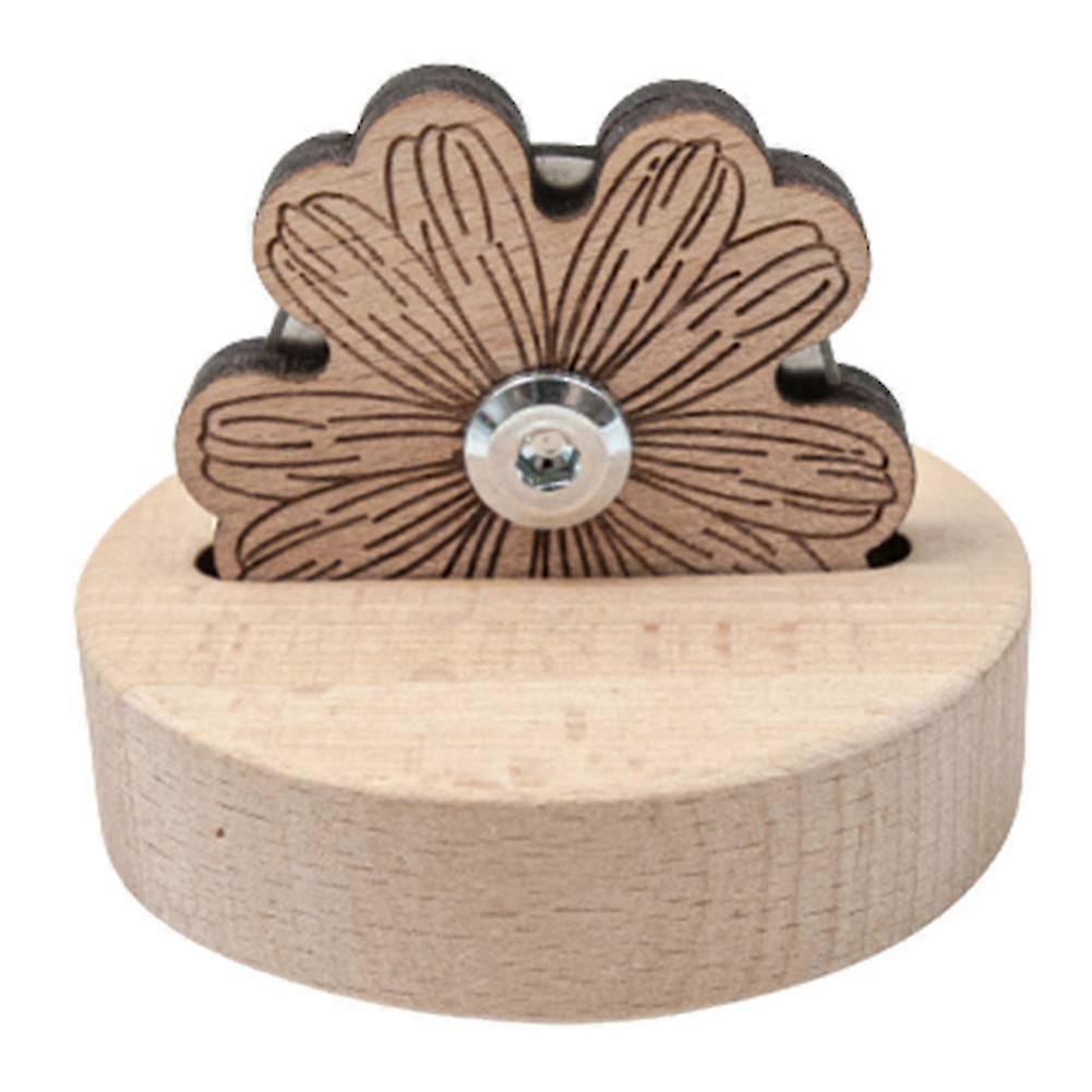 Wooden Flower Wool Line Thread Cutter Portable Line Cutter with Non-Slip Base for Quilting-Yvan
