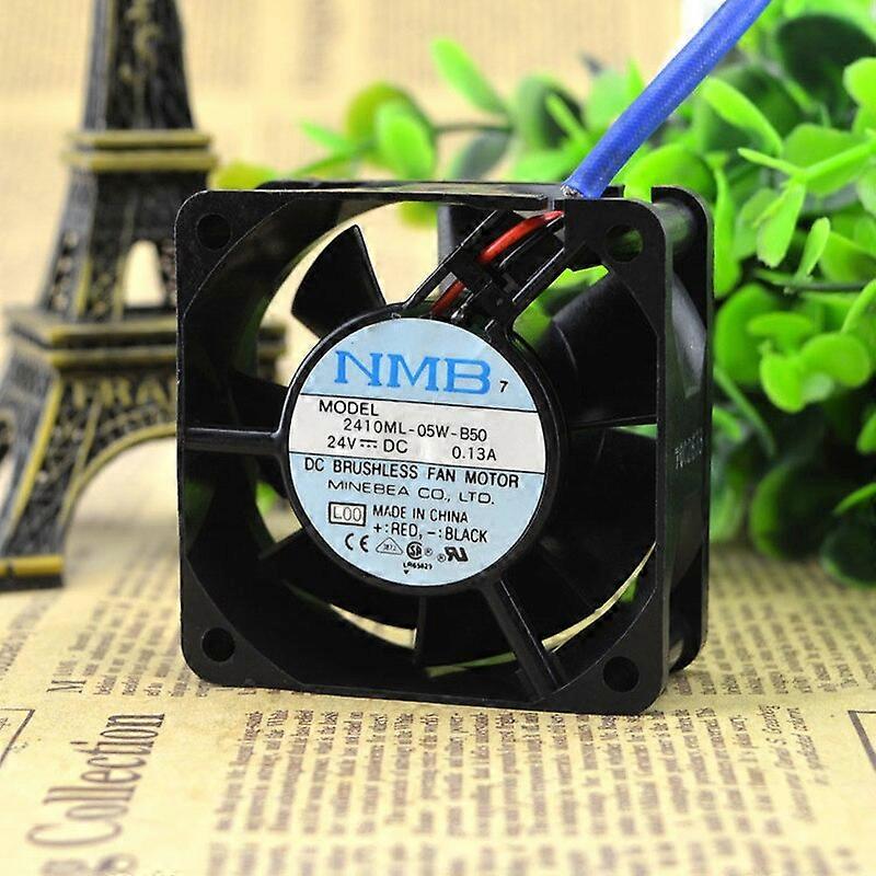 مروحة ل NMB 2410ML-05W-B50 6025 24V 6 سم مروحة تبريد مروحة عاكس كروية مزدوجة