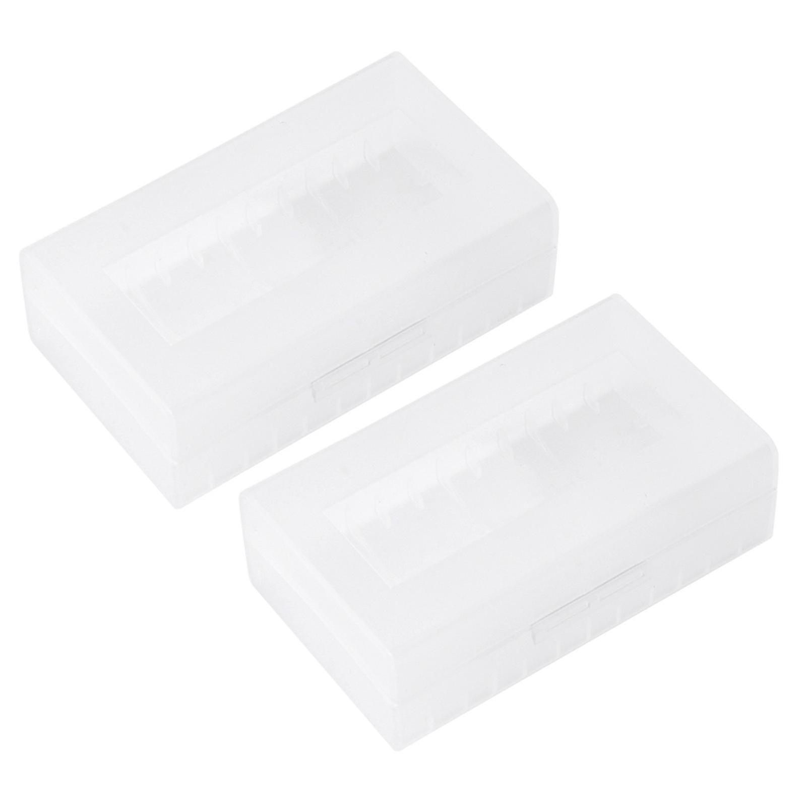 2PCSNon-WaterproofBatteryStorageBoxfor2*20700/21700Batteries