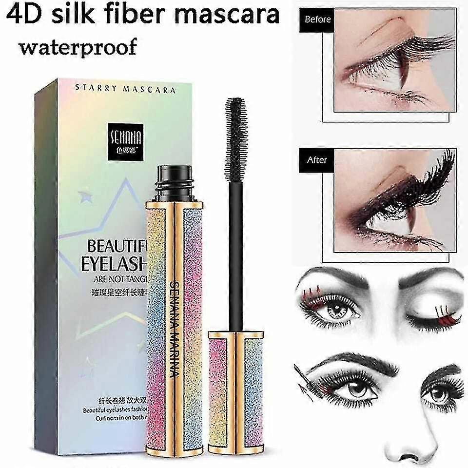 4d Silk Fiber Lashes Thick Lengthening Mascara