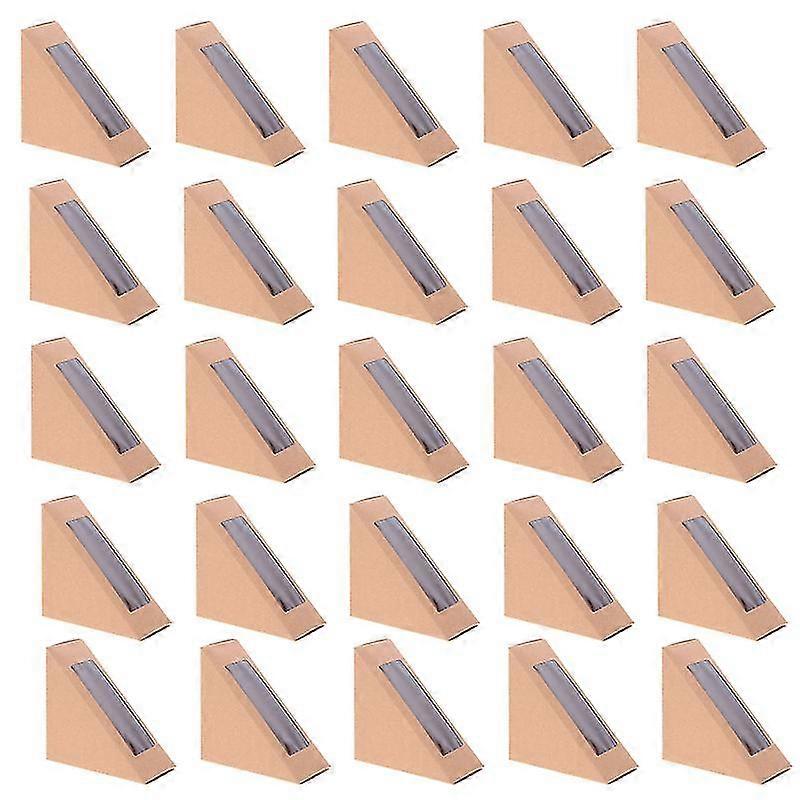 100pcs Window Dessert Wrapping Boxes Sandwich Boxes Sandwich Packing Boxes