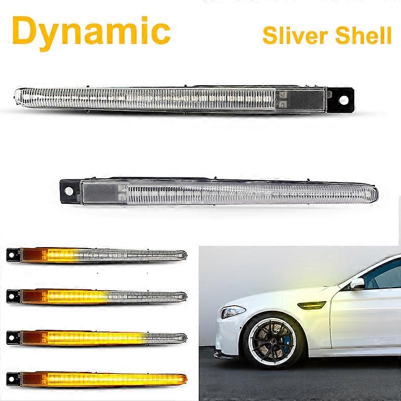 2Pcs For BMW F10 M5 FV91 FV92 FV93 2010-2017 LED Dynamic Side Marker Lights Turn Signal Blinker Lamps Canbus OEM 51654805796