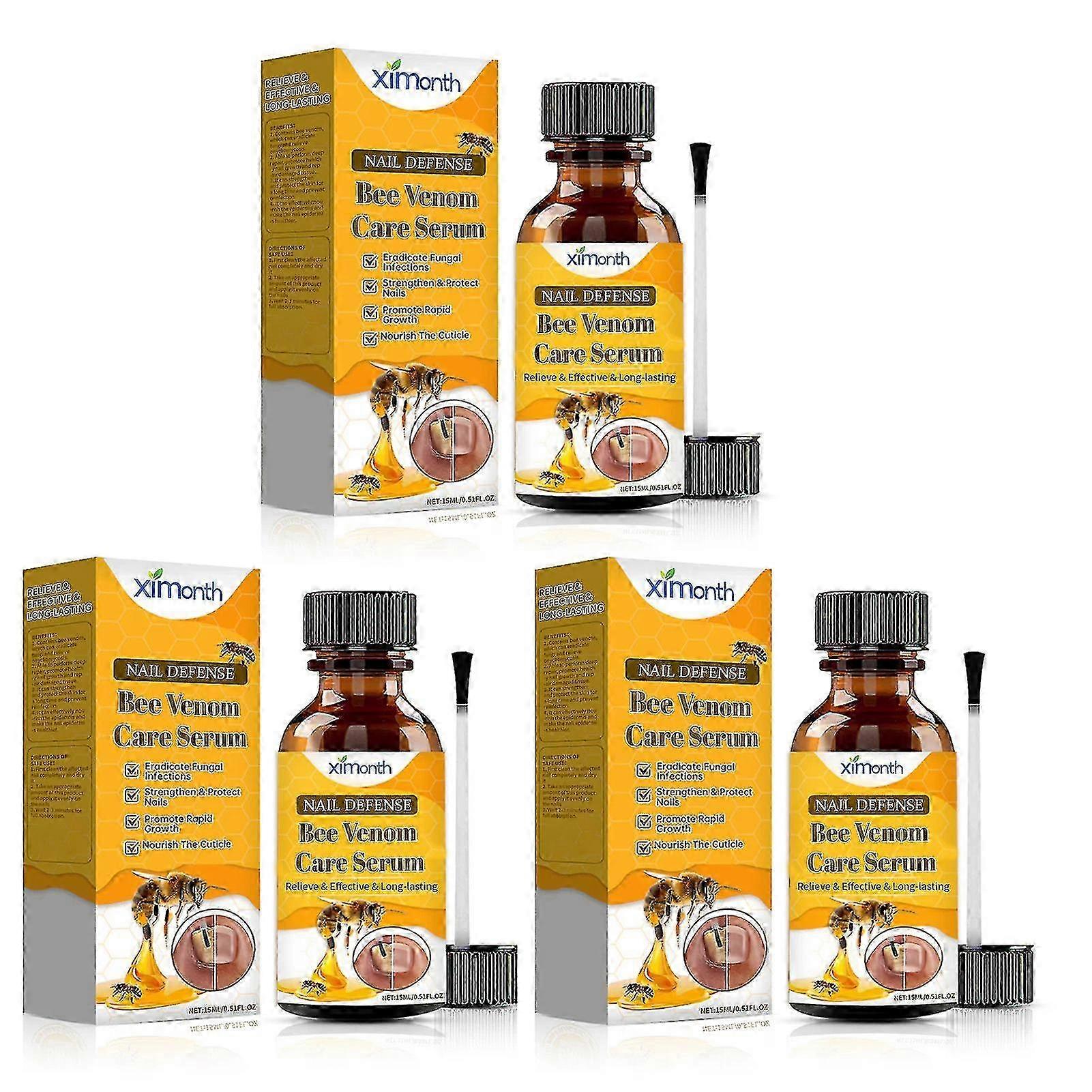 הגנה על הציפורניים סרום טיפולי ארס דבורים סרום עוצמתי לתיקון צמיחת ציפורניים לציפורניים דקות לצמיחת ציפורניים