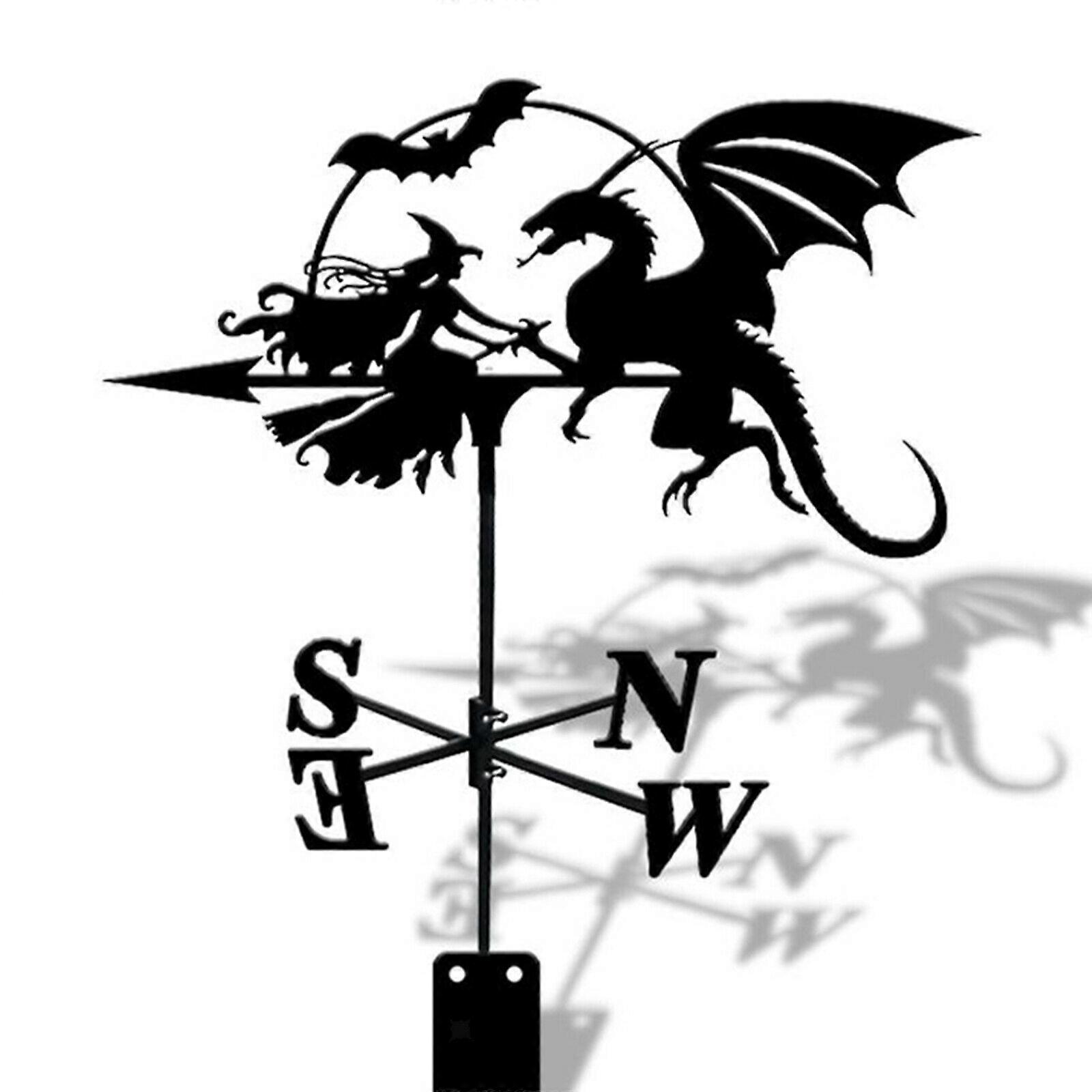 Retro Weather Vane Farm Weather Vane Wind Direction Indicator Witch&Dragon