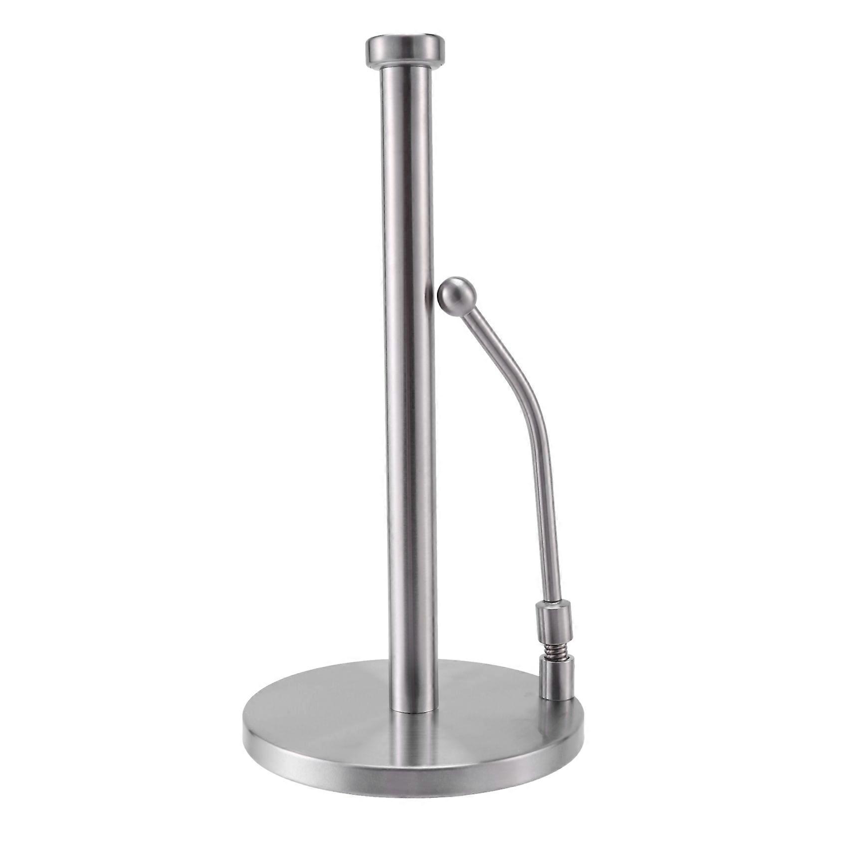 Paper Towel Holder Stainless Steel Standing Tissue Holder One-Handed Tear, Perfect Modern Design fo