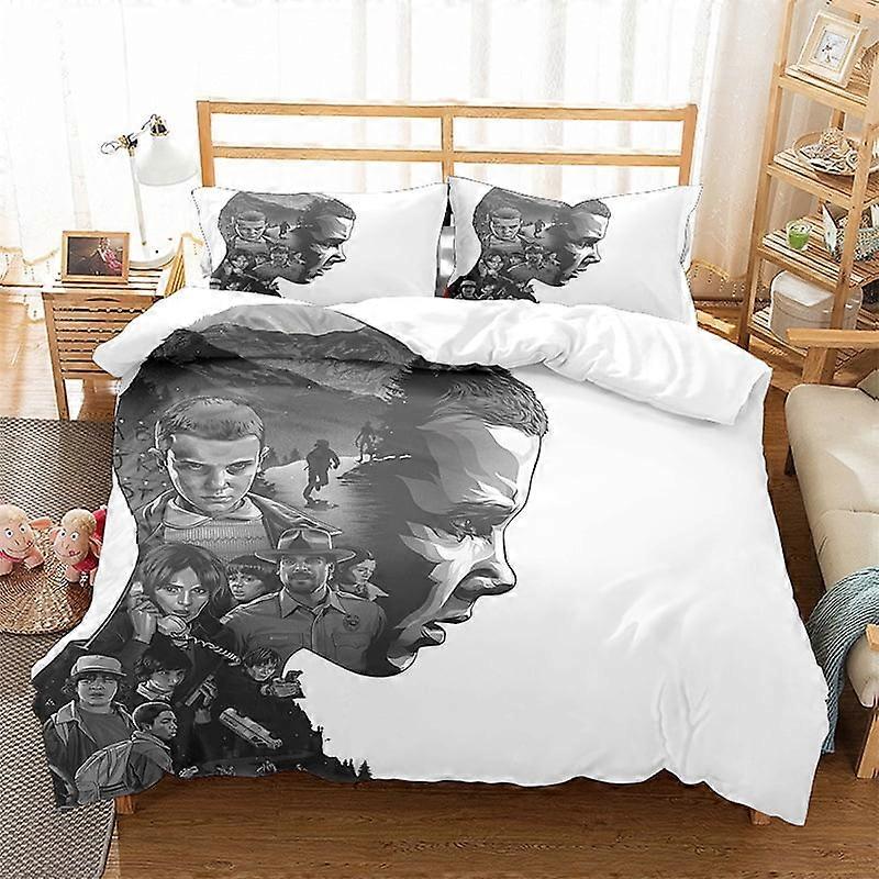 c942 غريب الأشياء فراش بلوري 3 قطع ورقة ولحاف طقم uu942