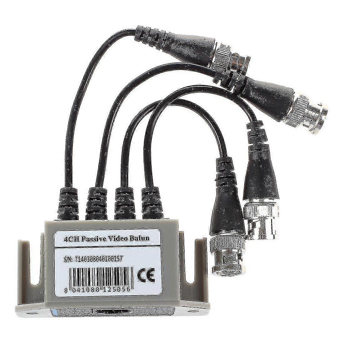 4-chl Video Balun Bnc Utp Cat5 Transmitter For Cctv/ Surveil Camera Trend
