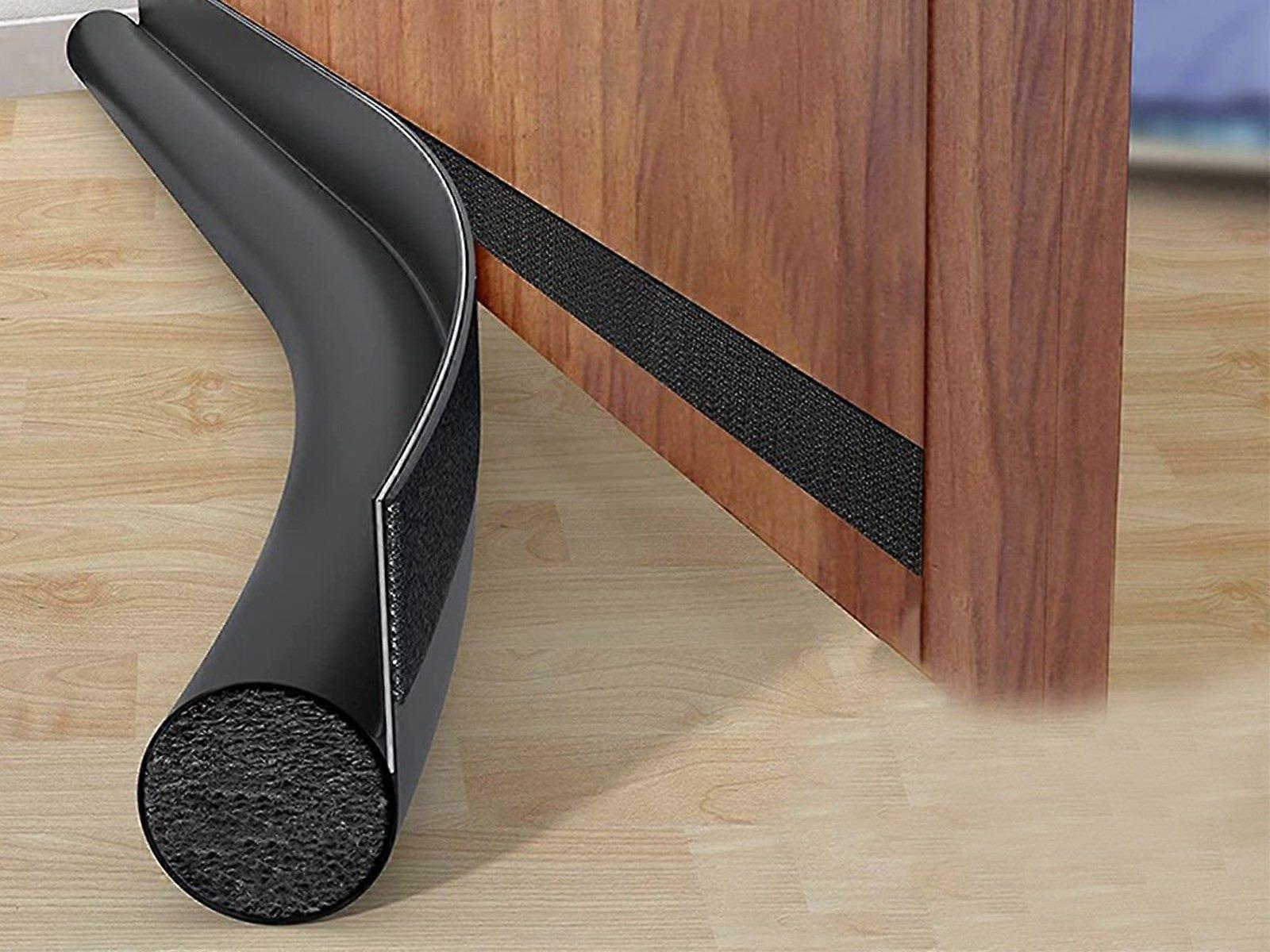 1Pc Door Bottom Sealing Strip Door Draft Stopper Black
