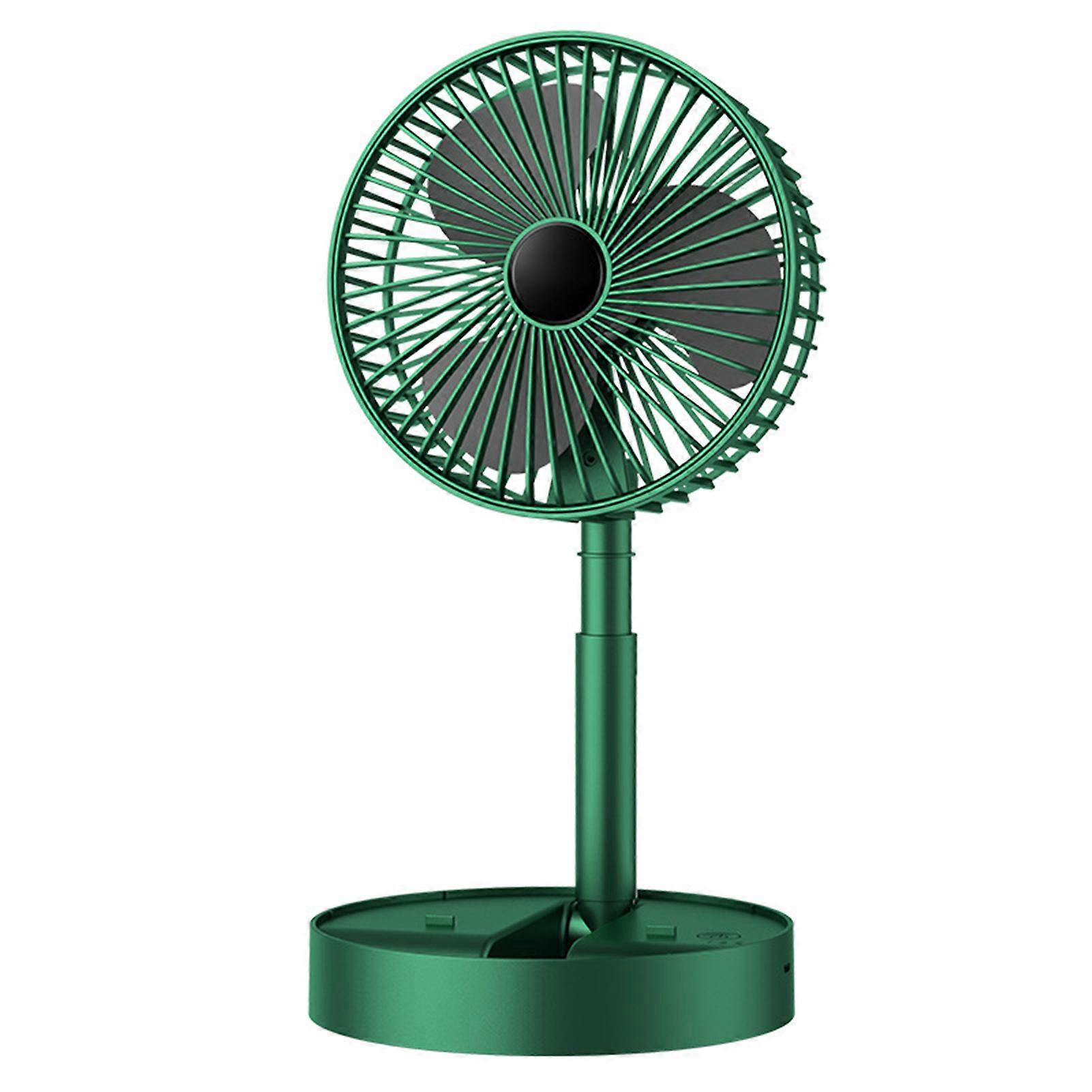 Cordless Telescopic Folding Fan 3 Speed Silents Stand up Fan Portable USB Floor Stand up Fan for Home Dorm