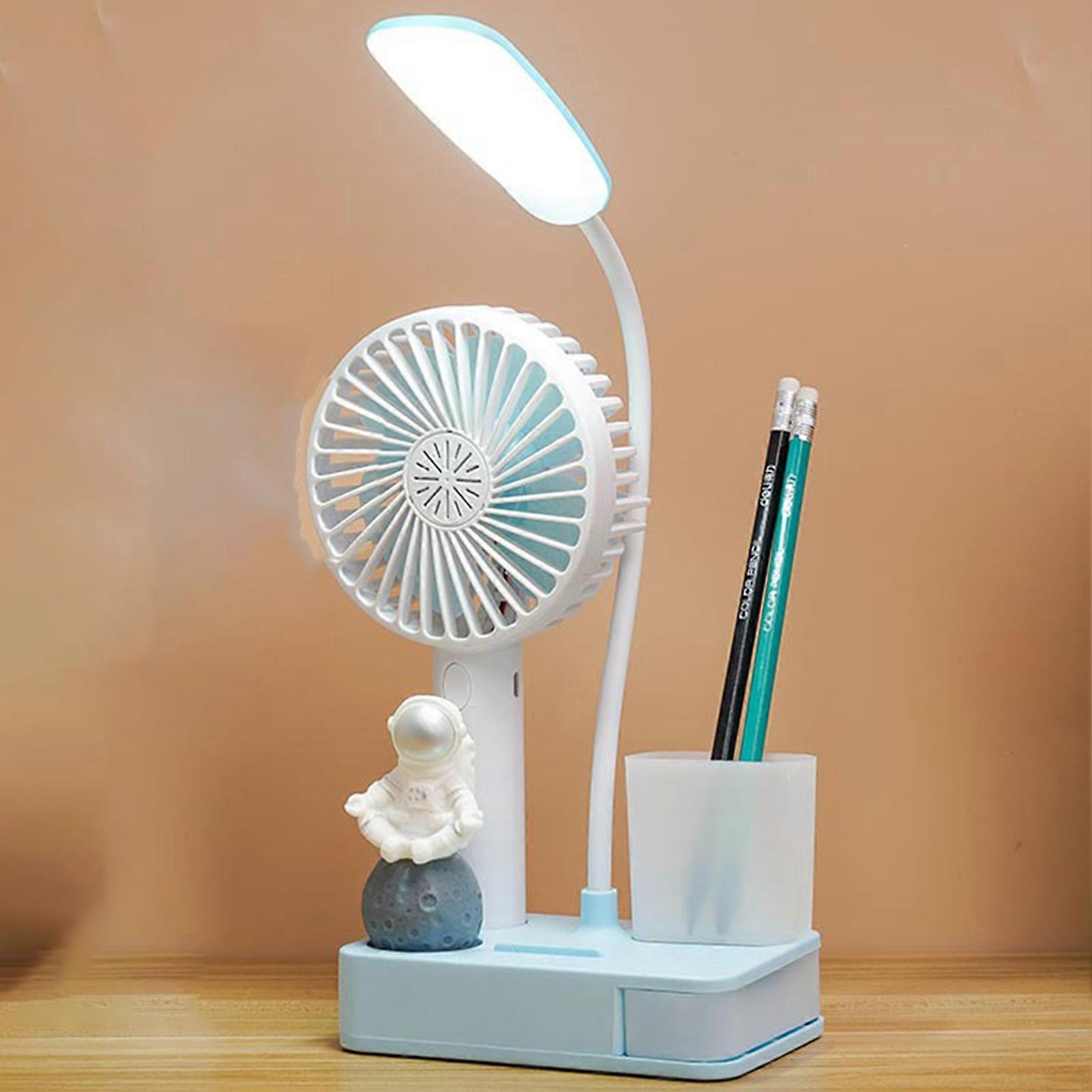 USB Charging LED Table Lamp No Flashing Light with Mini Container for Bedroom Studying Working