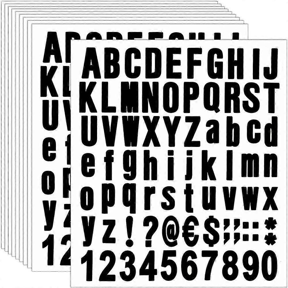 770 Pieces 10 Sheets Self Adhesive Vinyl Letters Numbers Kit, Alphabet Number Stickers For Mailbox