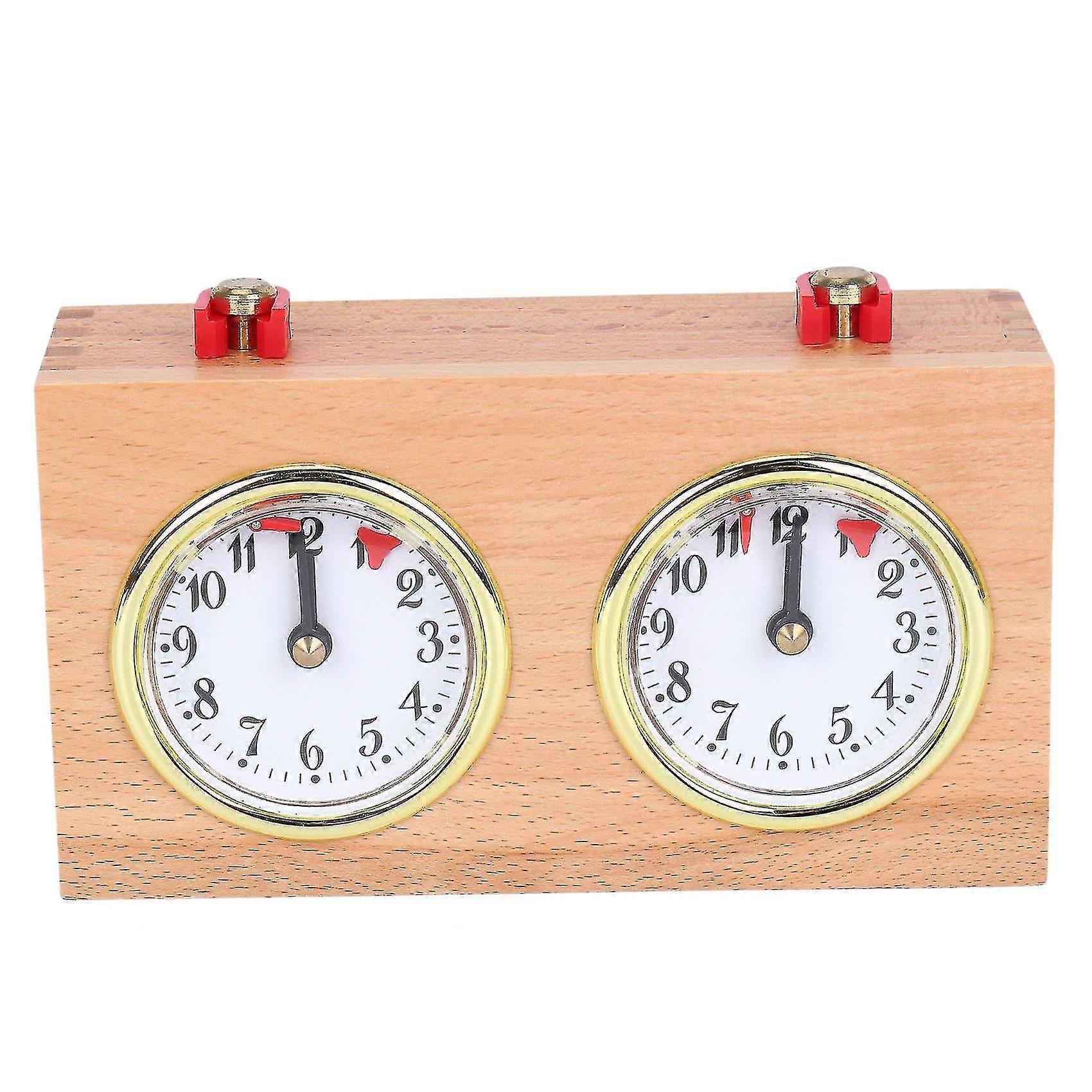 Chess Timer, Professional Digital International Chess Clock, Wooden Count Up Down Chess Timer, Port