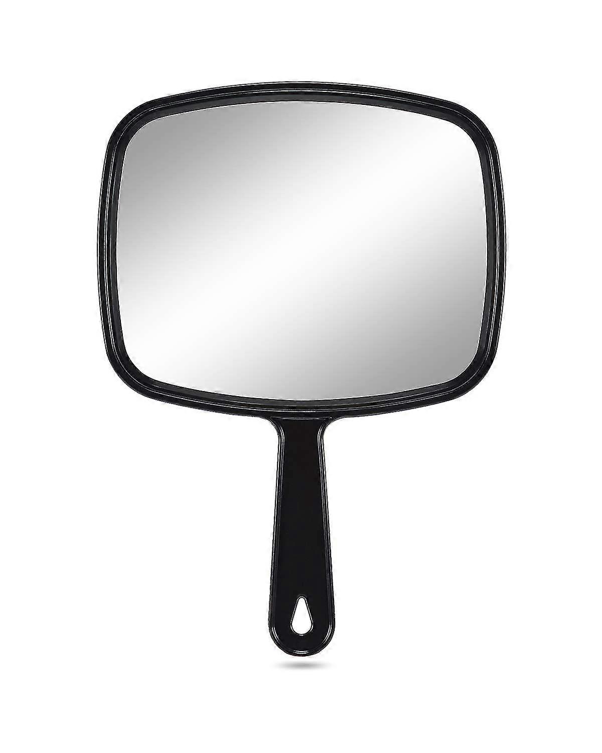 Large Hand Mirror, With Handle (square Black 23*31.5cm)