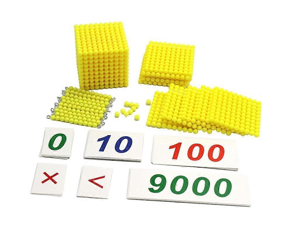 Creative Decimal Banking Game Beads Cards Math Training Educational Kids Toy Set
