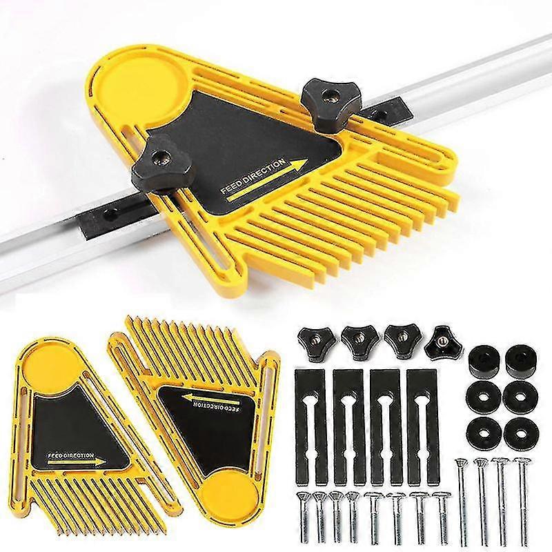 Set Double Featherboards Wood Milling Cutter, Featherboard Engraving Machine Table Saw Circular Saw Band Saw Slideryellow1set