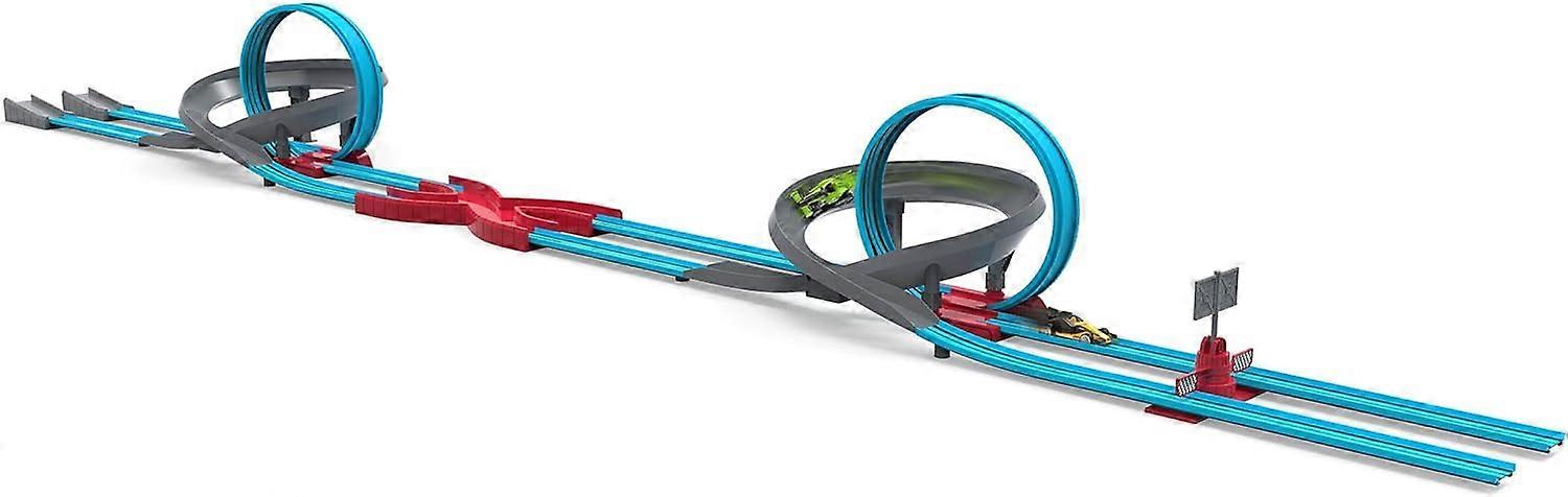 Play Set-Large Turbo Dash  28pc Drag Playset with Loops and 2 Pullback Cars  Race Tracks and Toys for Kids Aged 3 and Up christmas gift toys