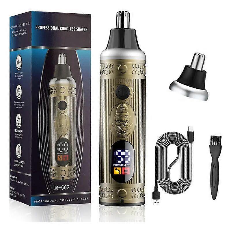 Rechargeable ear and nose trimmer for men