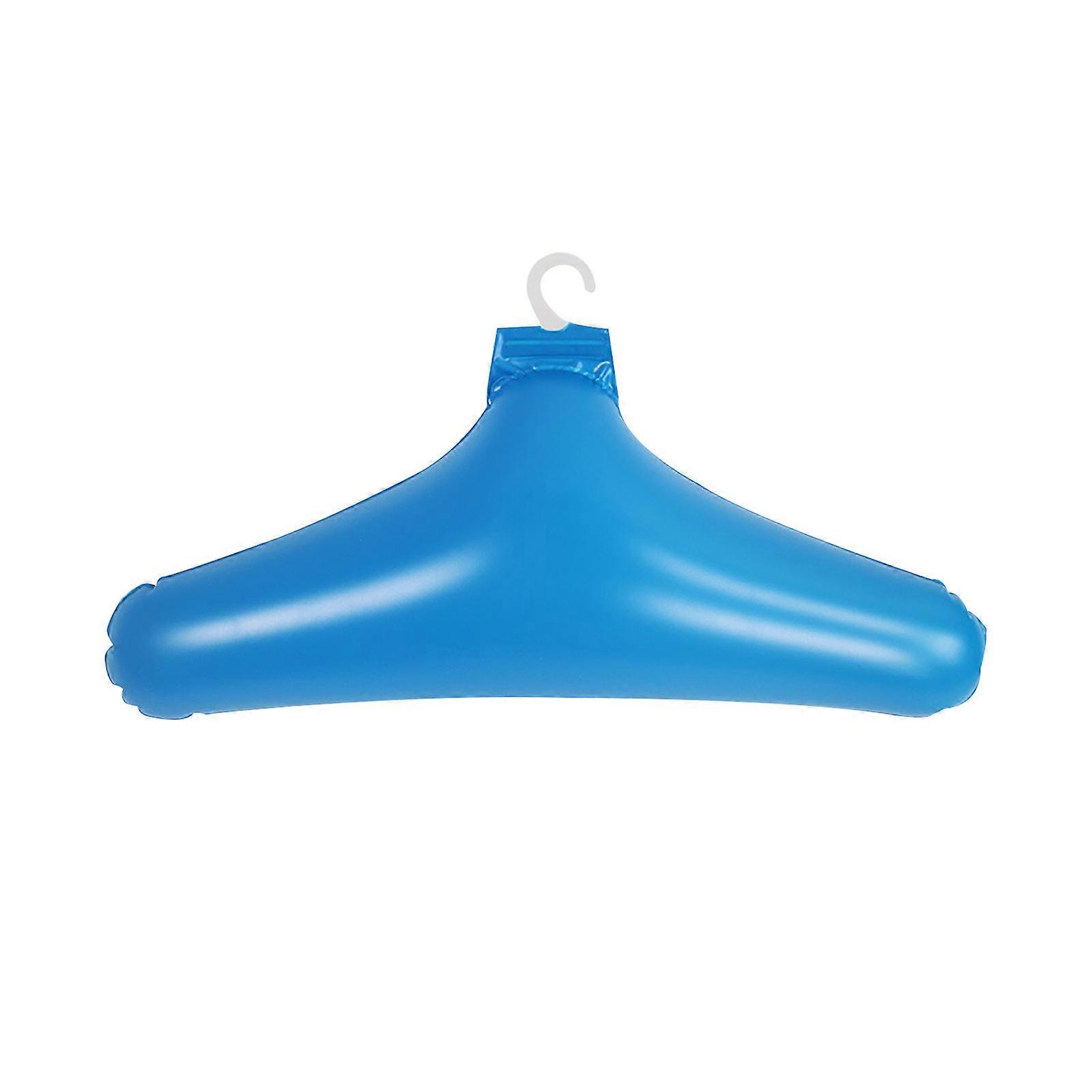 PVC oppustelig tøjbøjle rack foldbar rejse bærbare bøjler8stk