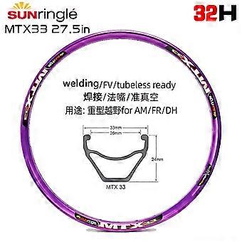 Mountain Bike Circle MTX33 High Strength Rims 32H 26/ 27.5/ 29 inch MTB  Bicicletta Rim TUBELESS Tire rim