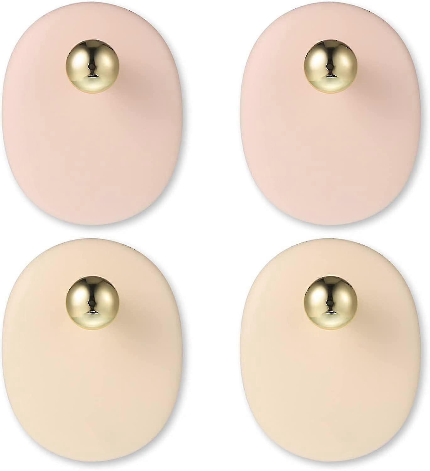 4pcs Self Adhesive Wall Decor Sticky Hooks