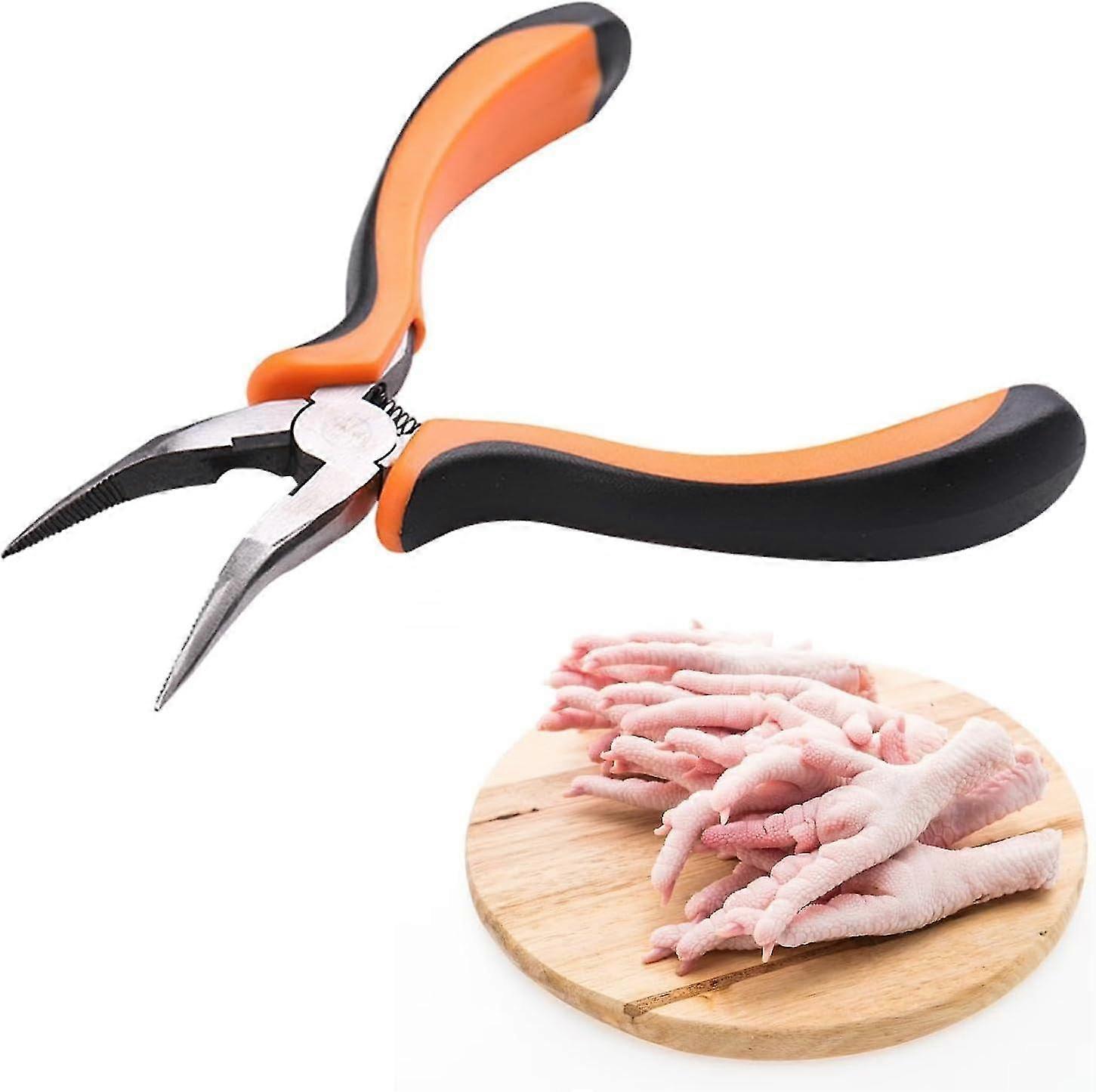 Kohlenstoffstahl Hühnerfüße knochenlose Zange Tragbarer Knochenentferner Huhn Mehrzweck Entbeine zum Rupfen Esszimmer Entfernen Kochen knochenlose Zange