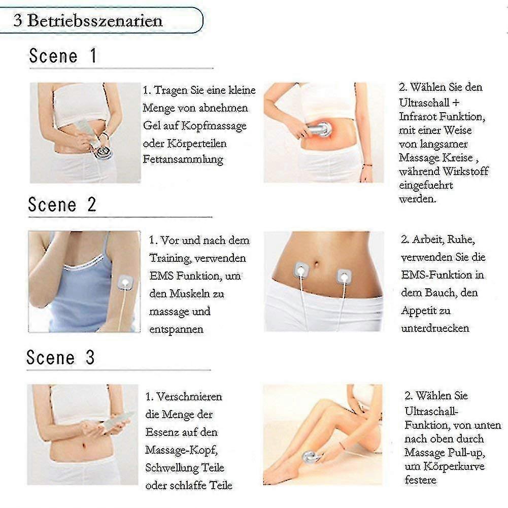 顔と体のための1プロの超音波脂肪セルライト除去マッサージャーで、ガルバニック電流装置超音波マイクロ電流赤外線キャビテーションDev