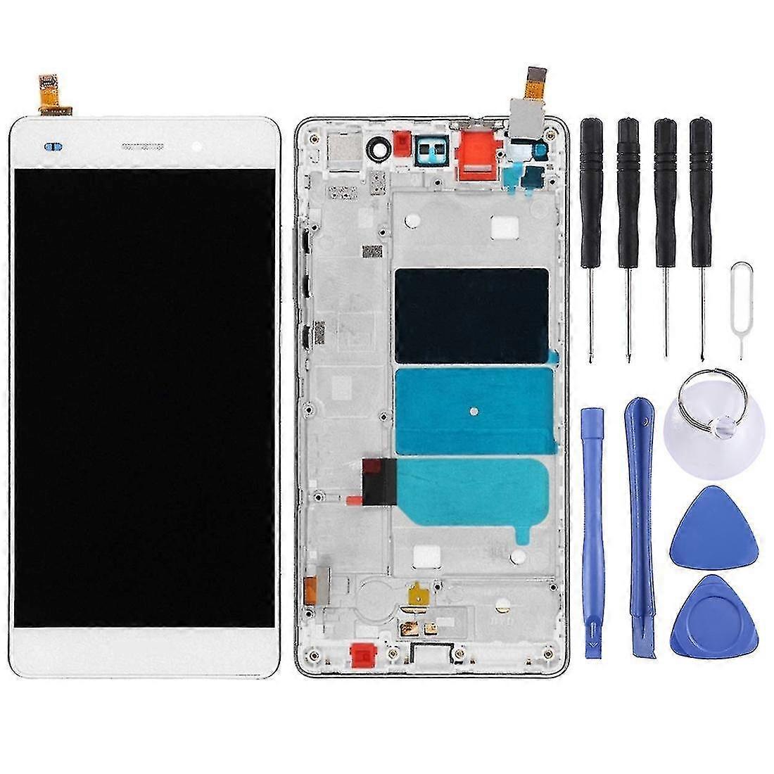 Oem Lcd Screen compatible with Huawei P8 Lite Digitizer Full Assembly With Frame(black)